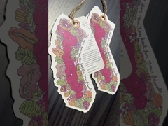 Etiqueta colgante de ropa fácil de plástico para una identificación y organización claras