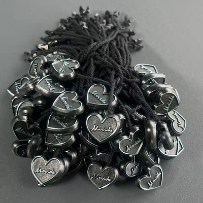 Plain Black Hang Tag String Rectangle Style Quantity 100 Pieces Choice for Garment Labeling and Merchandise Presentation