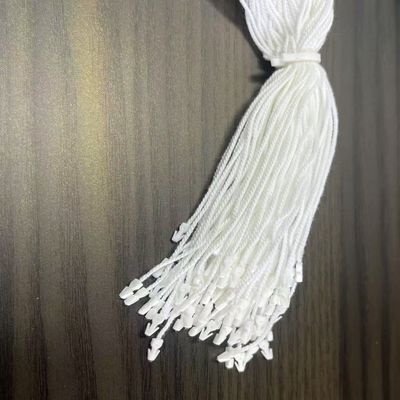 Cuerdas de fijación de etiquetas de plástico de nylon blanco rectangular ODM