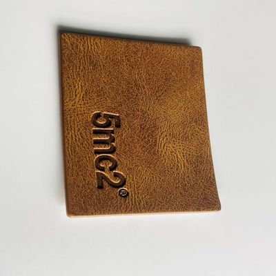 PU Jeans originales Etiquetas de cuero Ropa Etiquetas de prendas de vestir