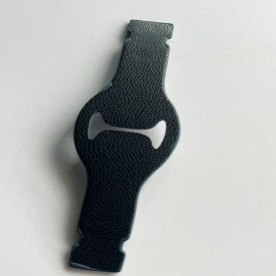 Jeans negros Etiquetas con parches de cuero Accesorios para bolsos Artículos hechos a mano