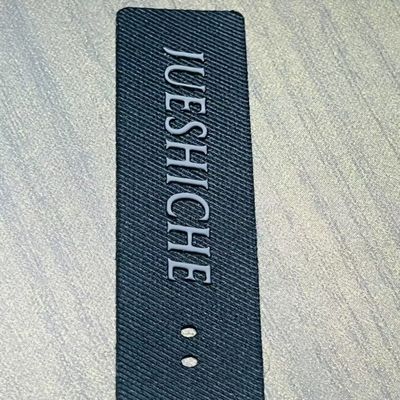 Etiquetas de ropa de transferencia de calor tejida a medida 42x62 para bolsas de ropa
