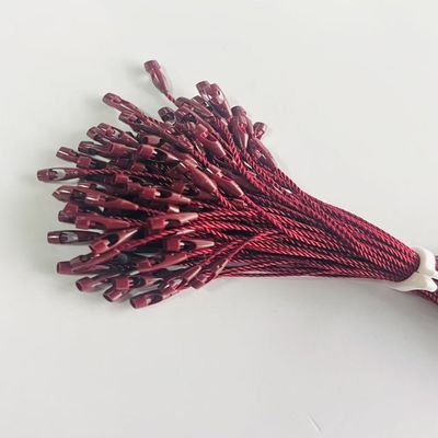 Los elementos de fijación de las etiquetas de nylon de poliéster ABS de color borgoña