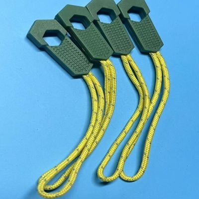 500pcs de plástico silicona trajes de salto con cremallera ayudante de la cremallera de nylon tirador para ropa de vestir