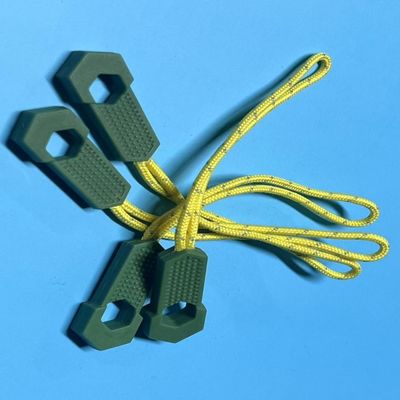 500pcs de plástico silicona trajes de salto con cremallera ayudante de la cremallera de nylon tirador para ropa de vestir