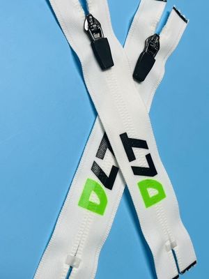 Ropa resistente a la intemperie de plástico poliéster corredera de cremallera personalizada