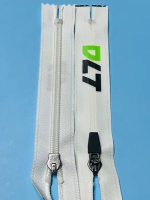Ropa resistente a la intemperie de plástico poliéster corredera de cremallera personalizada