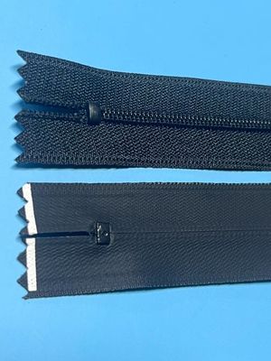 ODM Reutilizables negros de nylon tirón de cremallera para ropa Tienda de mercancías