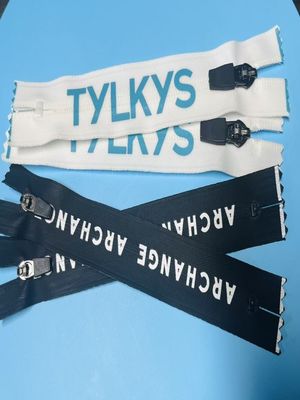 Resistente a la intemperie tirador de cremallera de cordón chaqueta de cremallera de nylon personalizada