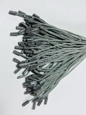 POM gris de plástico de nylon para fijación de etiquetas