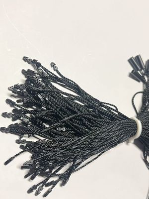 Fijaciones de cuerda de alambre negro universal sin logotipo cuerda cilíndrica de nylon de tres hebras
