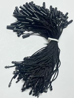 Fijaciones de cuerda de alambre negro universal sin logotipo cuerda cilíndrica de nylon de tres hebras