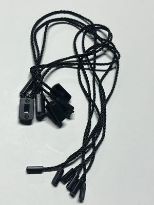 OEM Bolsas de equipaje colgar etiqueta bloquear cuerda precio etiqueta sujetadores negro