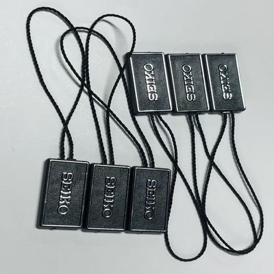 Resistente a la intemperie 3 pulgadas Negro colgar etiqueta cuerda colgante etiqueta hilo 100pcs