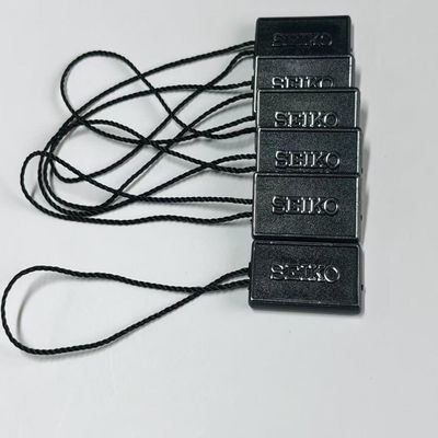 Resistente a la intemperie 3 pulgadas Negro colgar etiqueta cuerda colgante etiqueta hilo 100pcs
