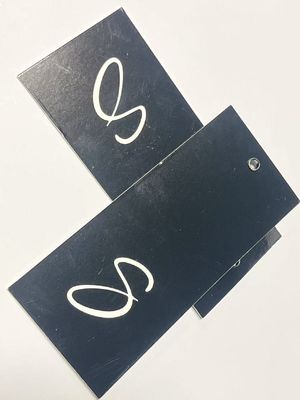Accesorios de swing de cartón personalizados colgar etiqueta para ropa 500 paquete
