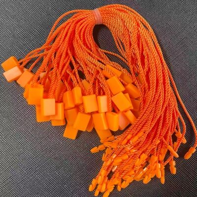 Wipe With A Soft Cloth Plastic Tag Fastener Standard Hanging Length Approximately 10 Inches and Easy to Handle for Various Tagging Requirements