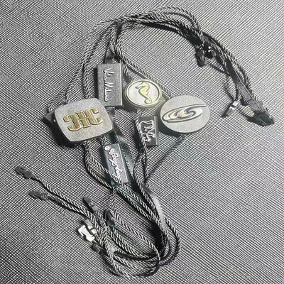 Rectángulo Negro colgando etiqueta de cuerda espesor 0,2 mm cantidad 100 piezas esenciales para etiquetar prendas de vestir y accesorios