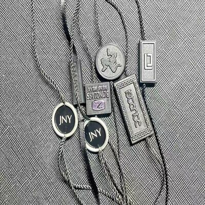 Etiquetas colgantes flexibles para prendas de vestir negras, adecuadas para etiquetas de ropa, identificación de prendas y personalización de productos textiles