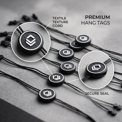 Etiquetas colgantes para prendas de 0,2 mm de grosor, etiquetas de alta durabilidad para ropa, diseñadas para la identificación y el seguimiento de prendas